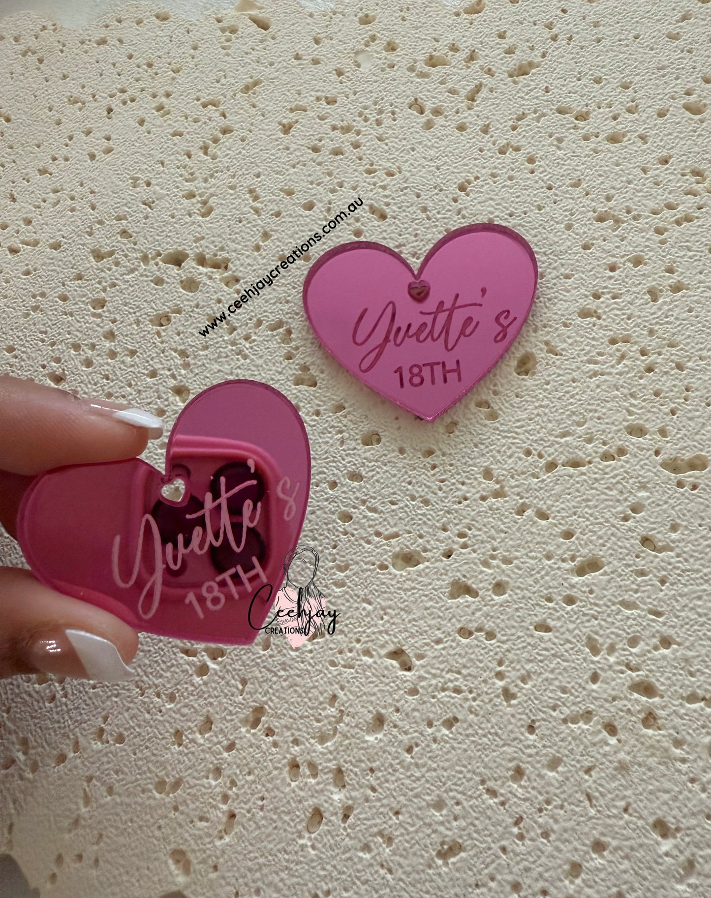 Acrylic Tags - Mirror Engraved