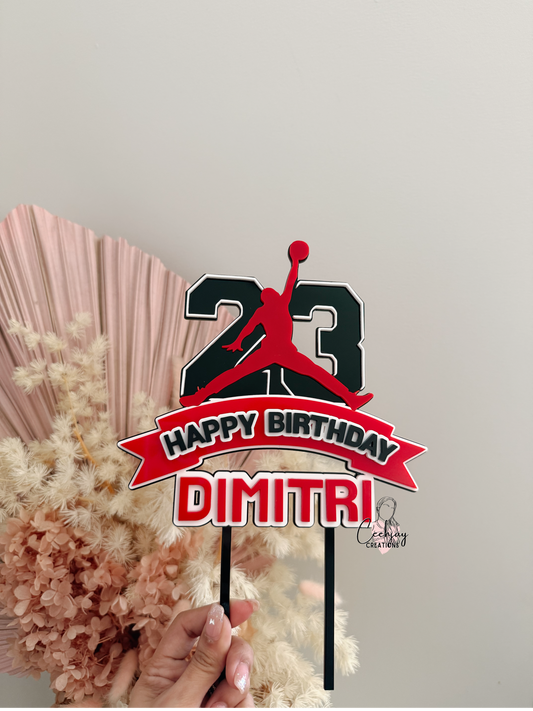 Basketball Cake Topper