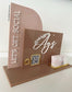 Acrylic Business Sign + Card Holder (Semi Arch & Rectangle Shape)