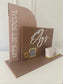 Acrylic Business Sign + Card Holder (Semi Arch & Rectangle Shape)