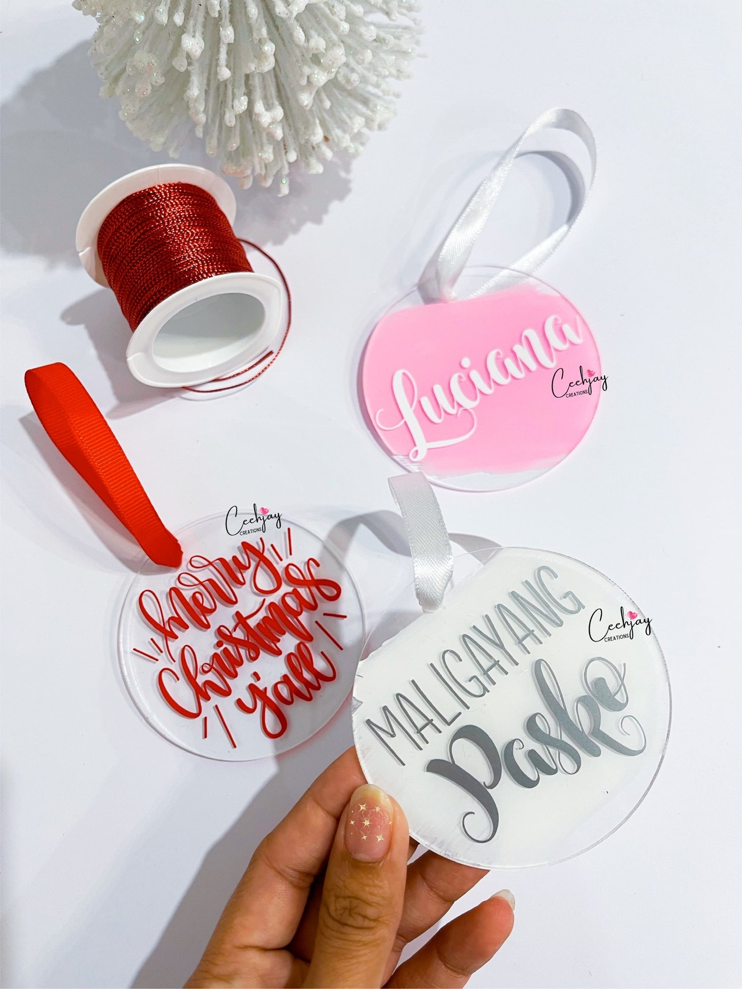 Decal Acrylic Baubles