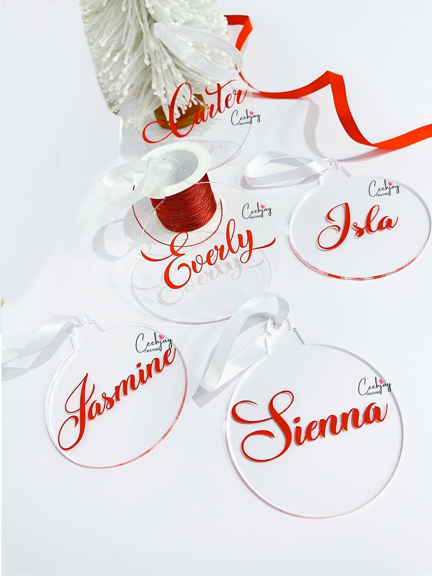 Decal Acrylic Baubles