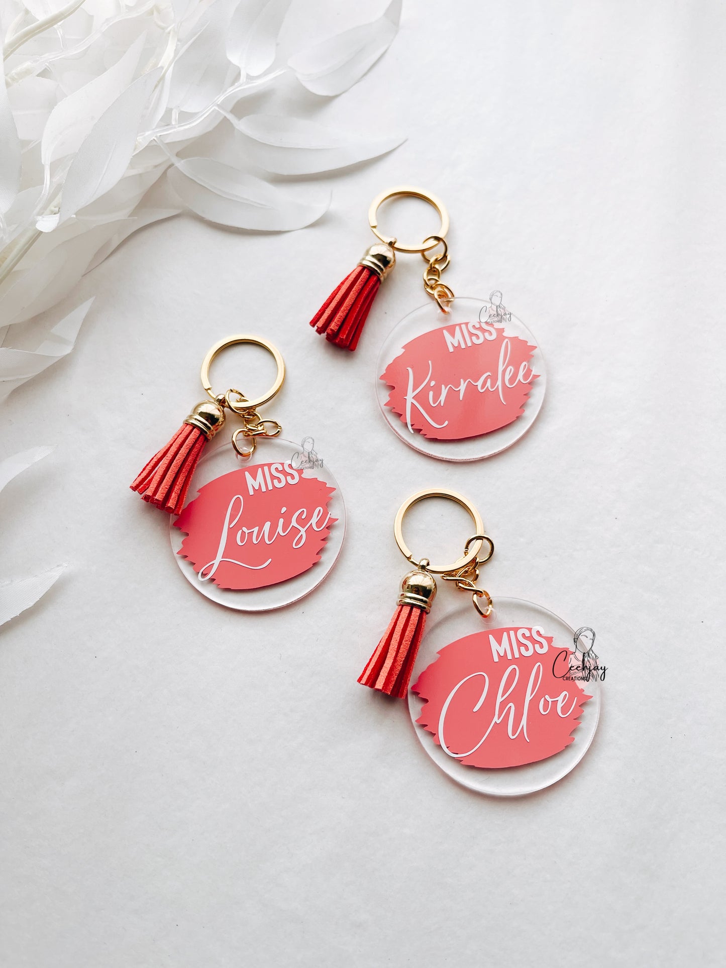 Keychain with Vinyl Decals