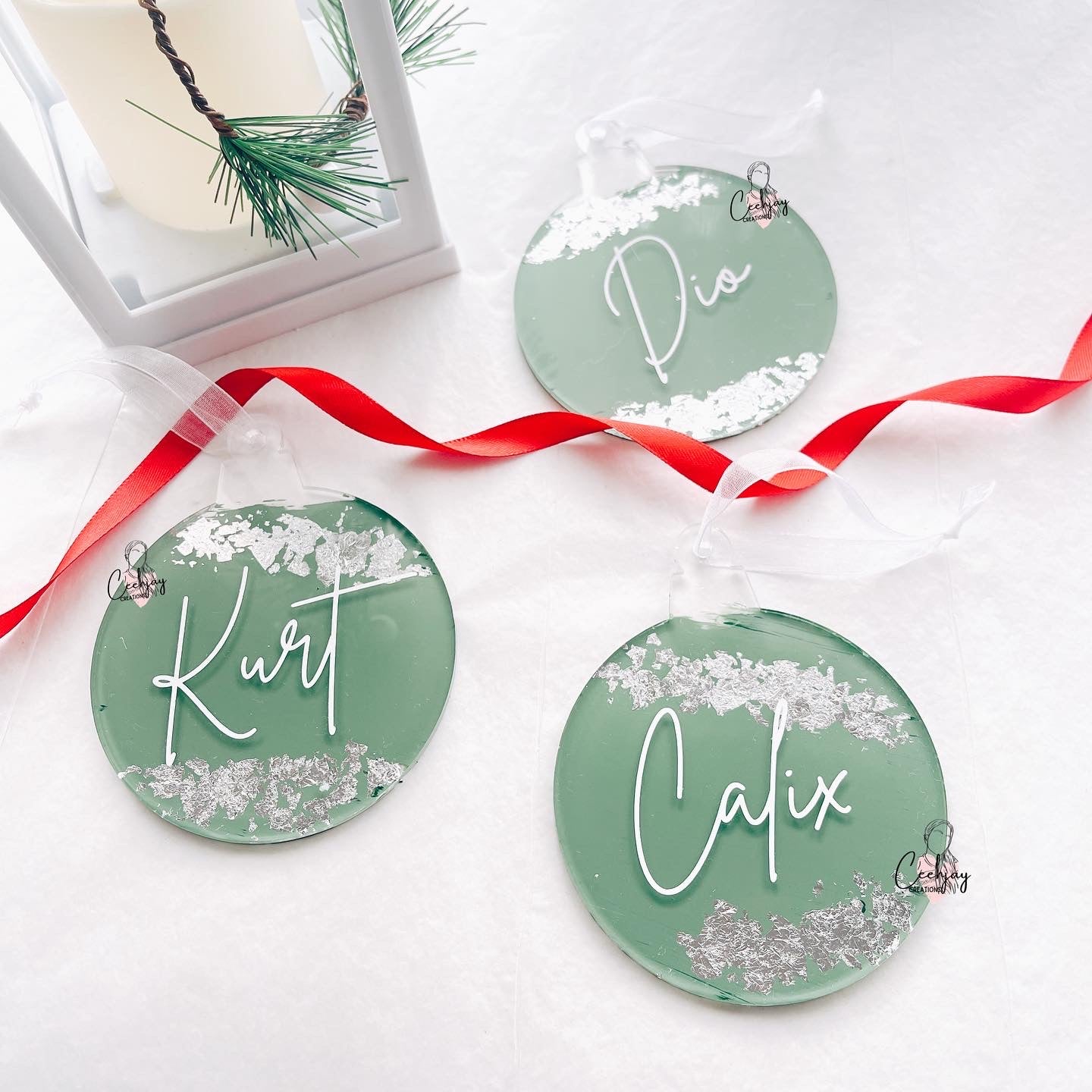 Decal Acrylic Baubles